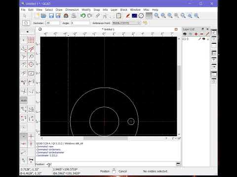 Dual Hole pattern in Qcad. Easy Peasy!