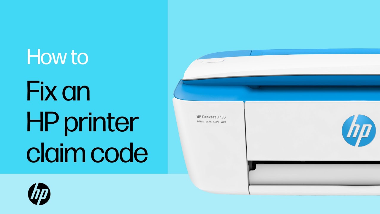 Fixing an HP printer claim code | HP printers | HP Support
