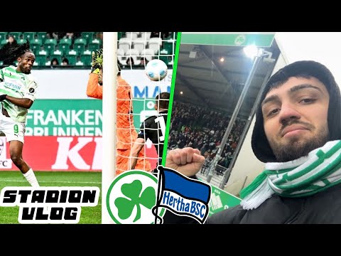 Heimsieg! ENDLICH! ☘️ SpVgg Fürth VS Hertha BSC Stadion VLOG !!