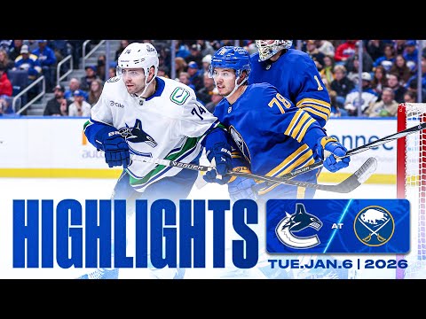 Game in 10 | Vancouver Canucks at Buffalo Sabres Highlights (Jan 6, 2026)