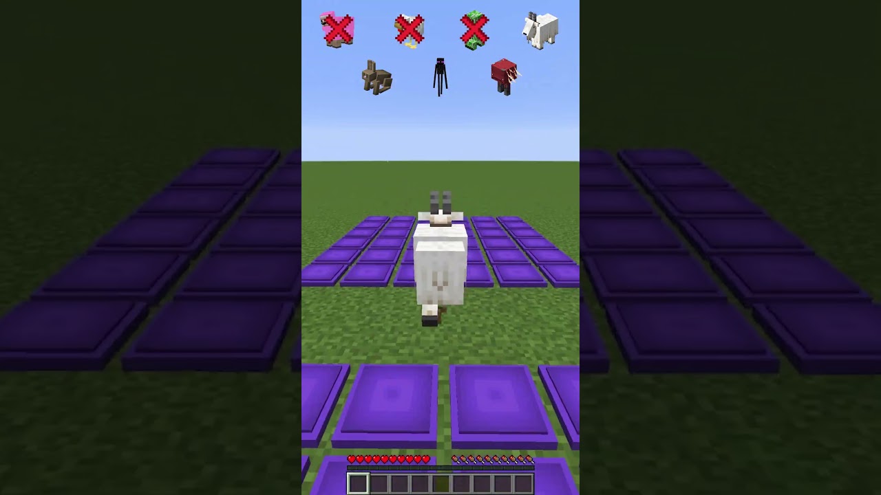 Avoiding Hot Lava vs Jumping Mobs Challenge #meme #shorts #minecraft