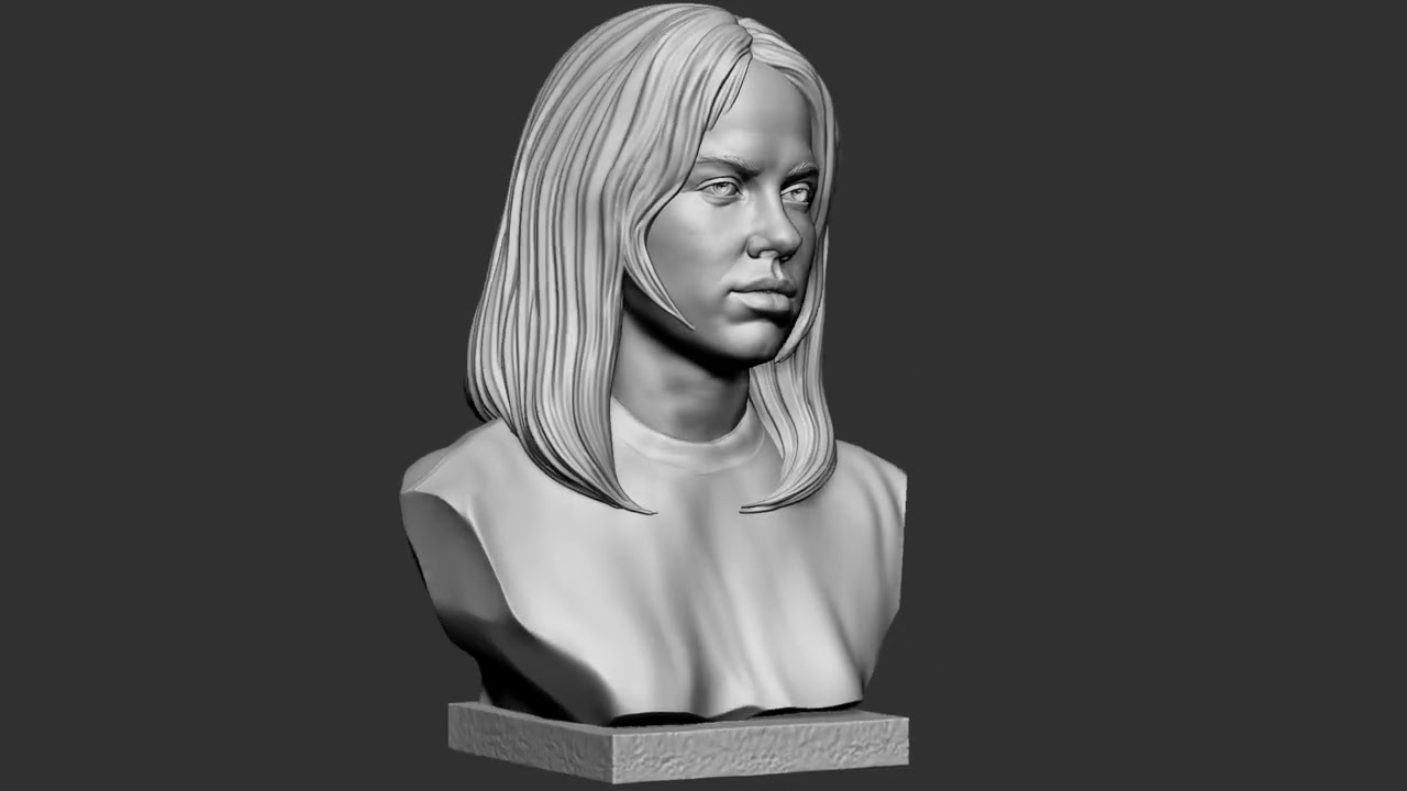 Billie Eilish Modelo de Impressão 3D