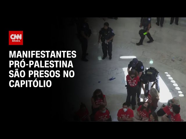 Manifestantes pró-Palestina são presos no Capitólio | CNN 360º
