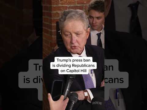 Trump’s press ban is dividing Republicans on Capitol Hill