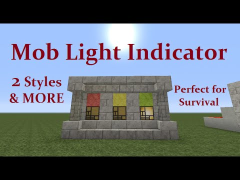 K1 Inc. - Minecraft Tutorial : Mob Light Indicator, 2 different styles, Plus MORE