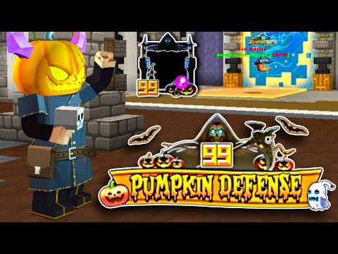 99 PUMPKIN DEFENSE is Back! Halloween Update Skyblock