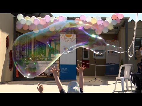 Imágenes de inauguración de CAIF en San Antonio, Canelones