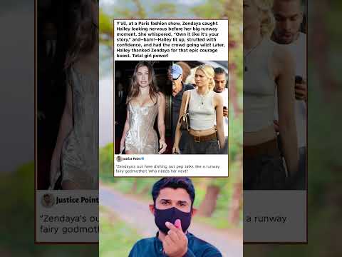 Zendaya’s Epic Pep Talk Saves Hailey’s Runway!#memes#shortsvideo#shorts
