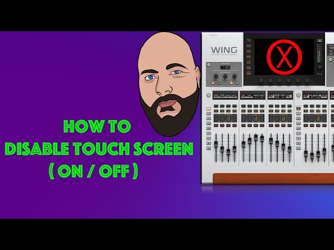 Quick WING Tips - Disable Touch Screen