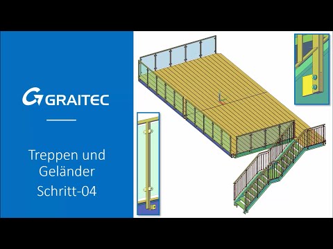 Balkonanlage mit Autodesk Advance Steel - Treppen und Geländer - Schritt 04