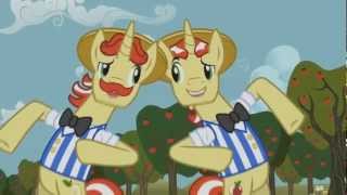 Kadr z teledysku The Flim Flam Brothers Song (French) tekst piosenki My Little Pony: Friendship Is Magic (OST)