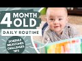 DAILY ROUTINE Of A 4 MONTH OLD Baby Schedule Milestones Tips And Tricks The Carnahan Fam