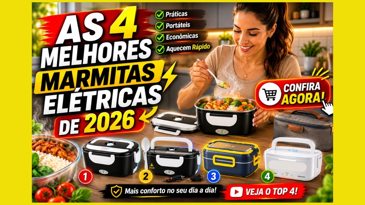 🔥 As 4 Melhores Marmitas Elétricas de 2026! Vale a Pena?