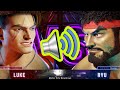 Street Fighter 6 Vs Screen But With Realistic Sound Effects
