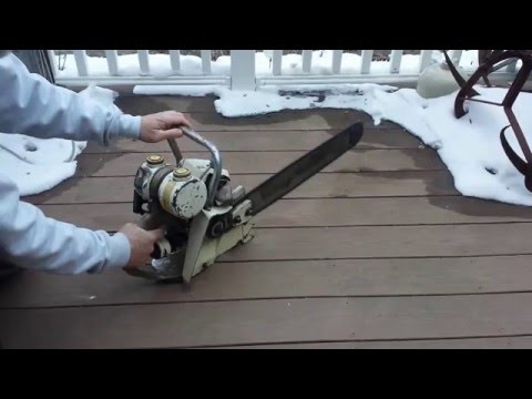 Vintage Montgomery Wards WD-76 chainsaw