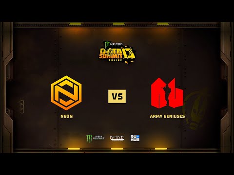 Neon vs Army Geniuses, Monster Energy DOTA Summit 13 Online: SEA, bo2, game 2 [Mortalles & Inmate]
