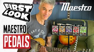 Video thumbnail for Maestro [Gibson] Mariner Tremolo, Titan Boost, Arcas Compressor, Agena Filter & Orbit Phaser Demos by Premier Guitar
