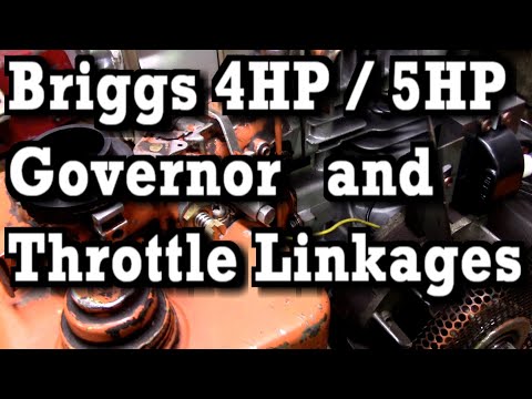 Briggs 4HP / 5HP / 6HP Governor & Throttle Linkages (5HP as ex.)