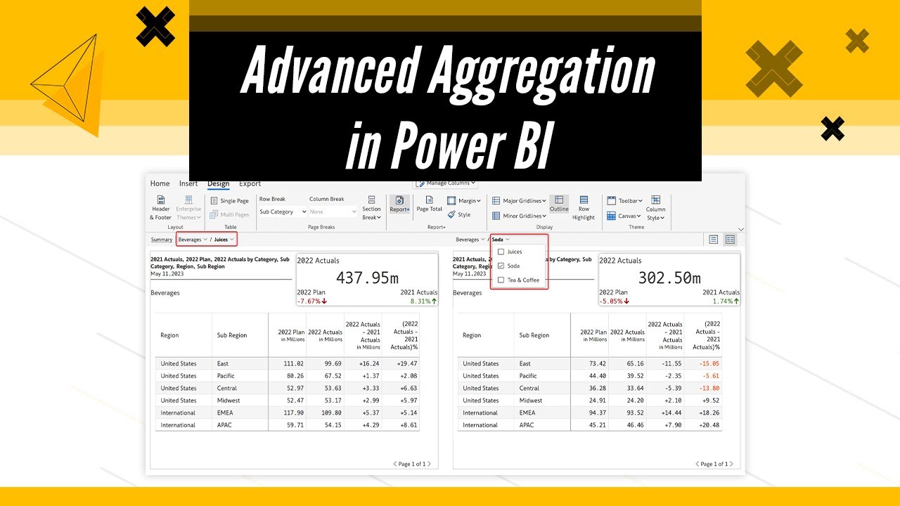 Implement Advanced Aggregation in Power BI | Inforiver