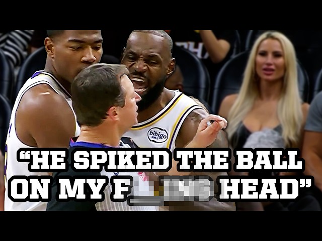 LeBron yells at Dillon Brooks for spiking the ball on him, a breakdown