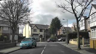 Driving Along Warbreck Moor, Barnston Road & Caldy Road, Liverpool, Merseyside, England.