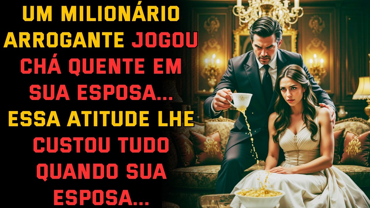 Um milionário arrogante jogou chá quente em sua esposa    Essa atitude lhe custou tudo quando...