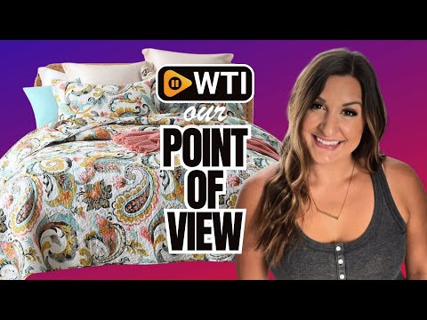 Cotton Bedspread Quilt Sets Reversible Bedding Coverlet Sets Comforter Paisley Floral Bedspread (White Paisley Floral - WTI product video review
