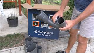 Husqvarna 125bvx unboxing and first try