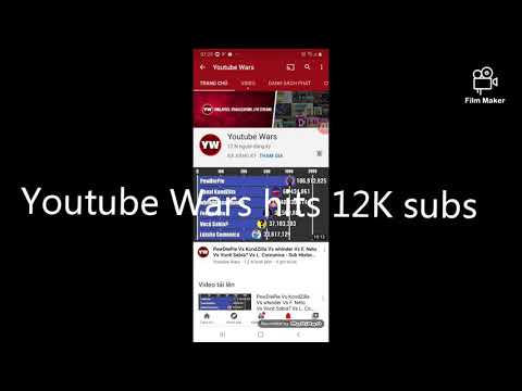 Youtube Wars passed 12000 subs