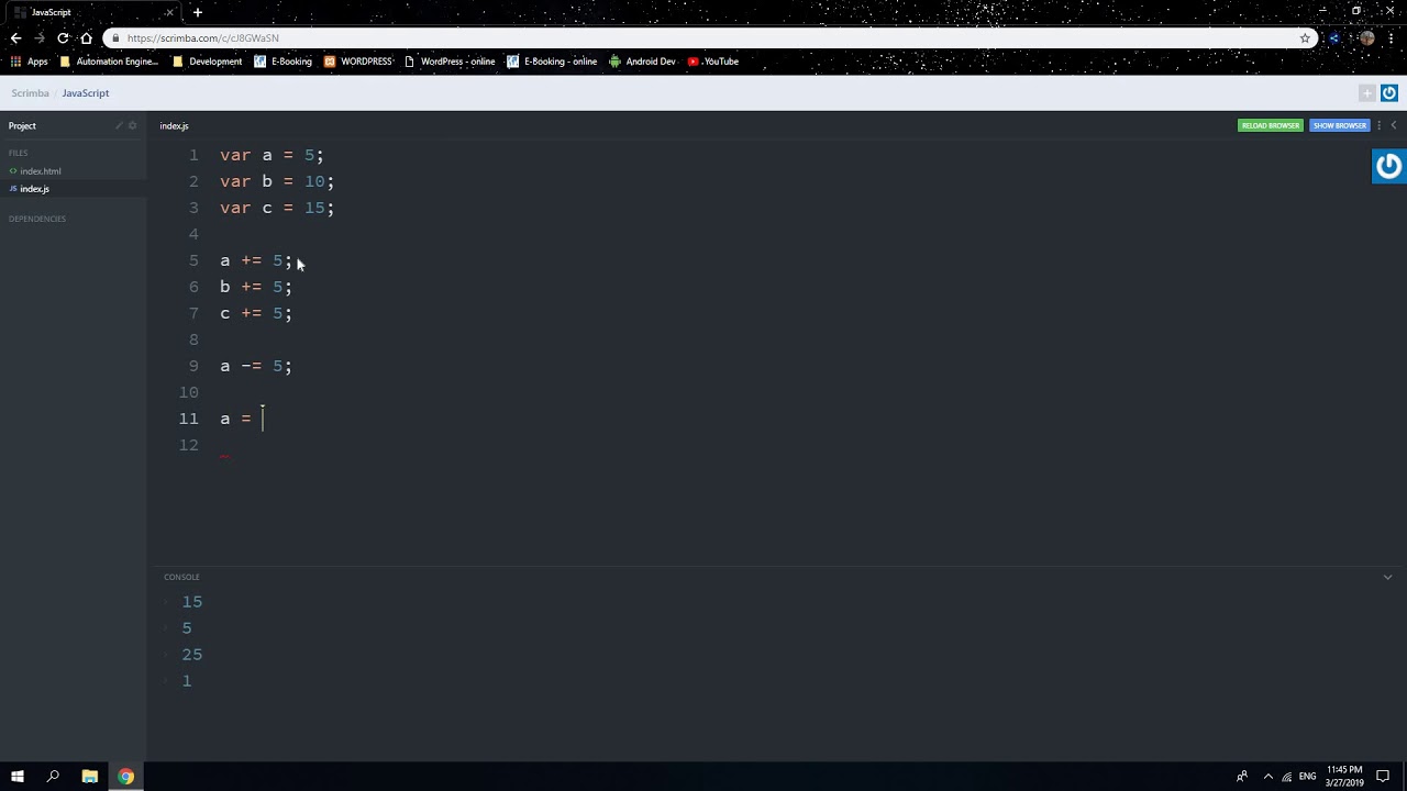 JavaScript+8++-+Compound+Assignment+With+Augmented+Addition+%2F+Subtraction+%2F+Mult+%2F+Div
