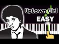 Billy Joel Uptown Girl EASY Piano Tutorial