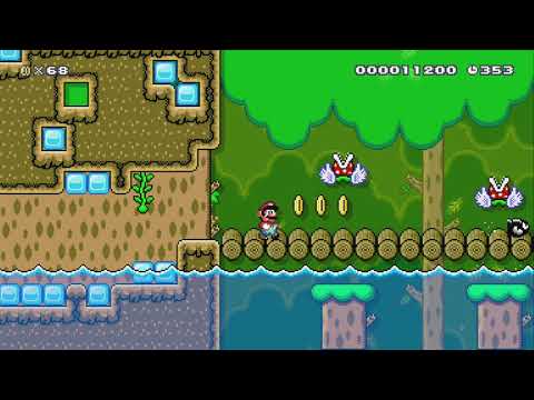 Marios freezing jungle adventure by SvenMaker - Super Mario Maker 2 - No Commentary 1bv