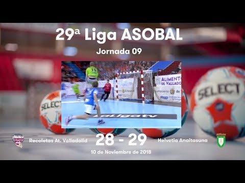 LIGA ASOBAL J09: Recoletas At. Valladolid - Helvetia Anaitasuna 28-29