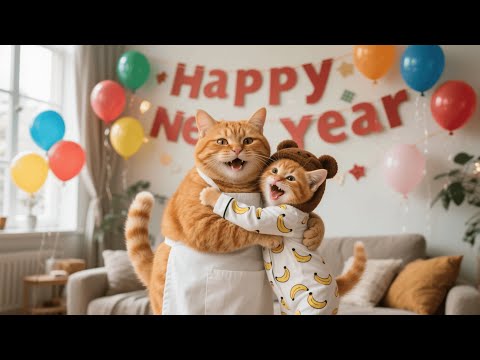 Ginger Kitten Makes a Mess—So Mama Cat Gets Him Cleaning for the Lunar New Year Together 🧹🐱