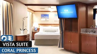 Coral Princess | Vista Suite Full Walkthrough Tour | Princess Cruises | 2025 | 4K