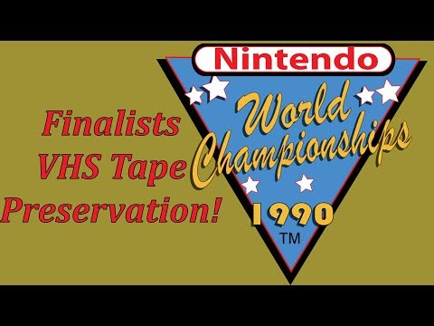 1990 Nintendo World Championships Finalist VHS Tape!