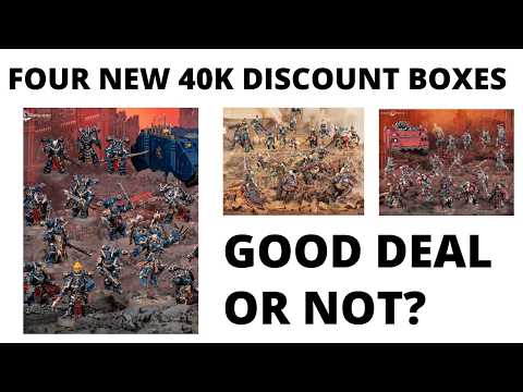Four New DISCOUNT BOX SETS for 40K? Combat Patrols for Night Lords, Kroot, Eldar + Red Corsairs