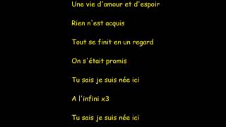 Tal A l&#39;infini paroles