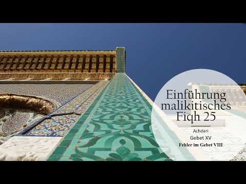 25 Maliki Fiqh Fehler im Gebet VIII Gefahr abwenden und Korrekturniederwerfung mit dem Imam Achdari