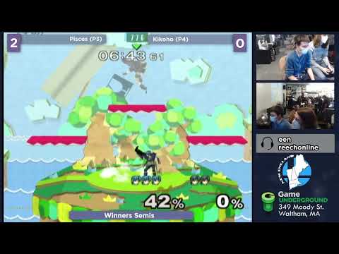 GUMI SSBM - Pisces (Default Marth) vs. Kikoho (Black Marth) - Melee WSF