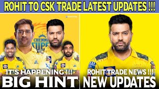 CSK To Trade Rohit Sharma Full Details ! IPL 2024 Auction News