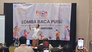 Download lagu Juara 2 Nasional FLS2N 2023  lomba Baca Puisi utusan Prov Sulut. Ghween A. Lebang. SMAN 9 Manado. mp3