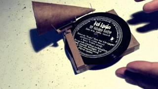 KID KOALA Cardboard Record Player / Gramophone / Turntable kit HOW TO VIDEO