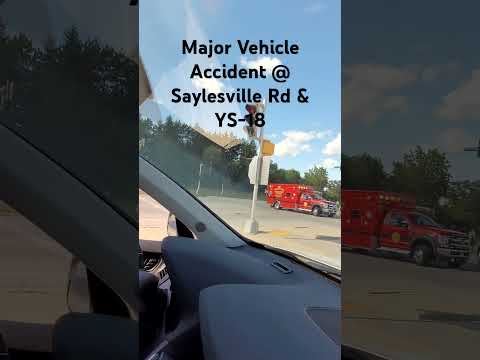 MVA on the border of the village and town of waukesha