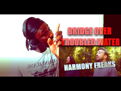 Peter Hollens Ft. Tim Foust - Bridge Over Troubled Water | REACTION