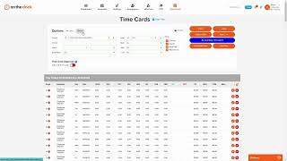 Viewing your Timecard Page