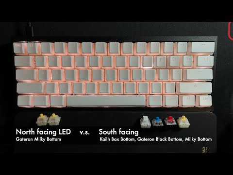 How north v.s. south-facing and different switches affect RGB light