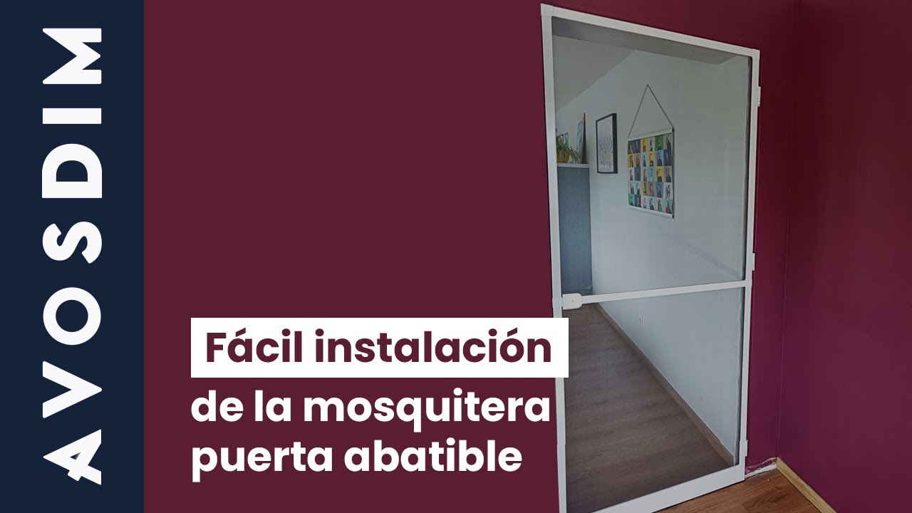 Instalación de la puerta mosquitera abatible AvosDim