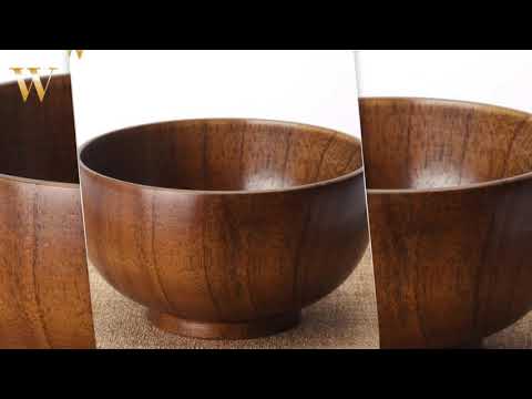 Japanese Style Wooden Bowl