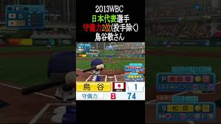 2013WBC日本代表選守備力(投手除く)TOP3【パワプロ2026】#shorts